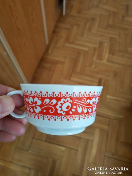 Retro Alföldi porcelán teás csésze szett 6 személyes