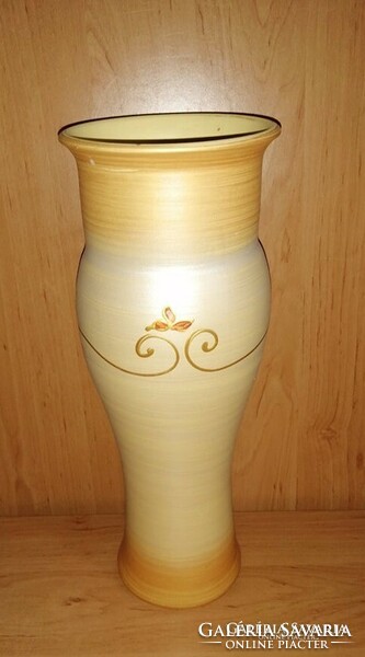 Jelzett kerámia váza és kaspó egyben - 36 cm, 10 cm (b)