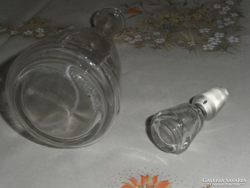 Antik, régi likőrös dugós üveg