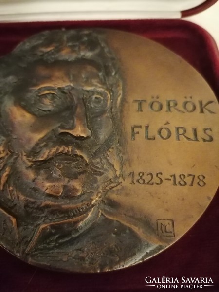 Turkish floral bronze plaque
