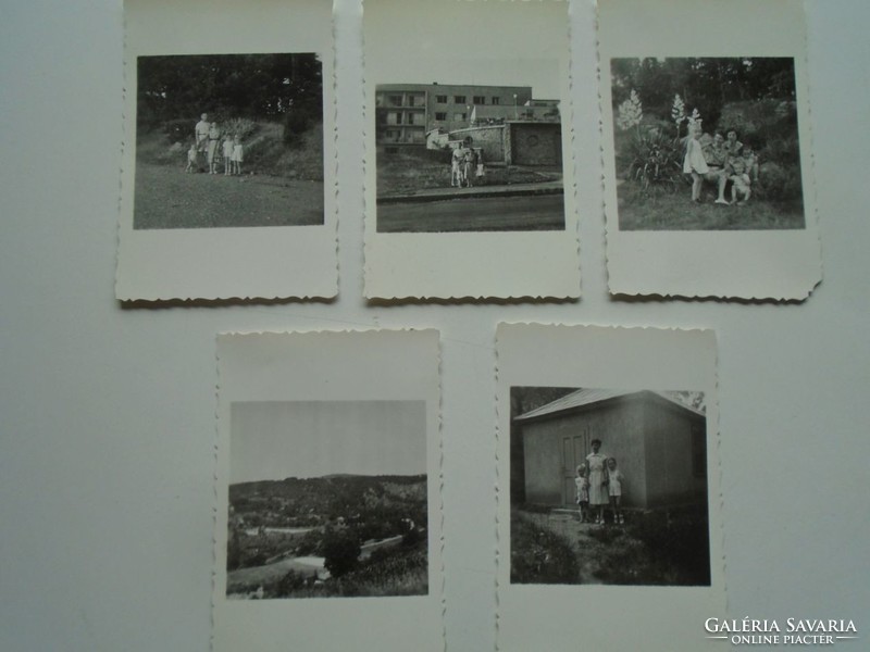 D201134- old photos - Pécs 5 pcs. 1957