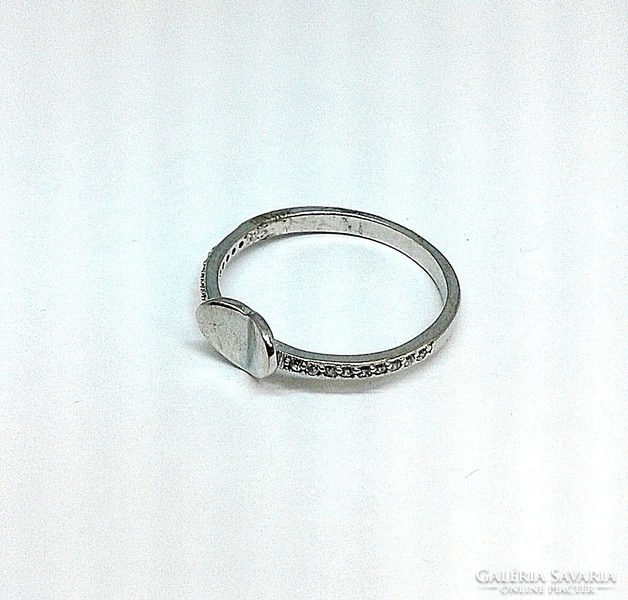 Ezüst szíves gyűrű (ZAL-Ag107646)