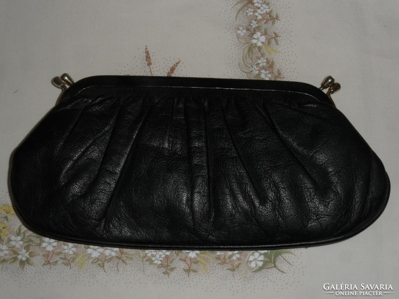 Older black leather theater bag