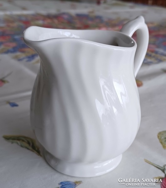English faience churchill/staffordshire cream jug