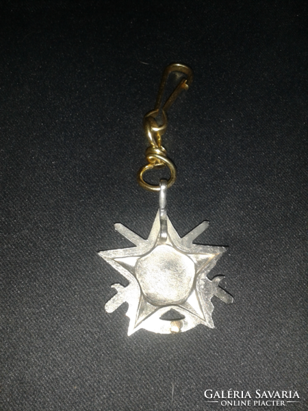 Ktp military silver grade decathlon badge with pendant