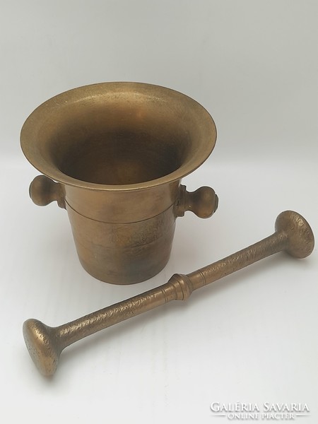 Copper mortar and pestle, 11.5 cm