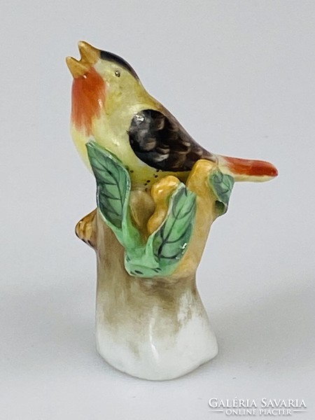 Herend porcelain singing little bird