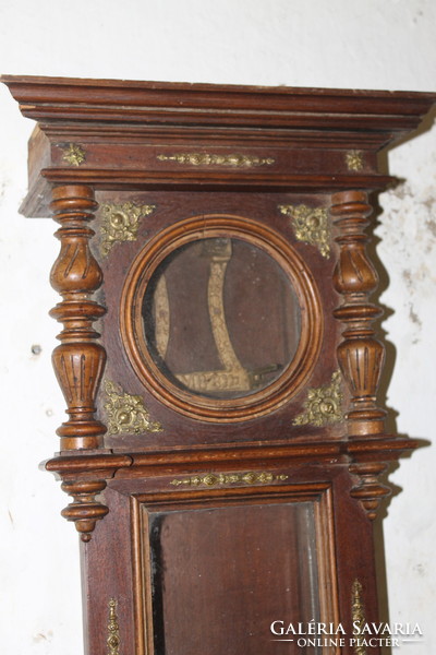 Antique old German brass wall clock case 854