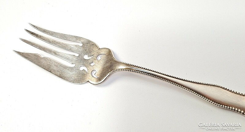 Art Nouveau sterling silver fish serving/serving fork