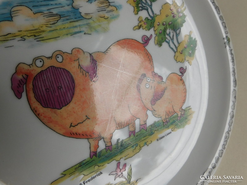 Seltmann Weiden Bavarian vintage children's plate with cartoon characters