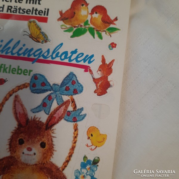 Retro német húsvéti öntapadós matricák
