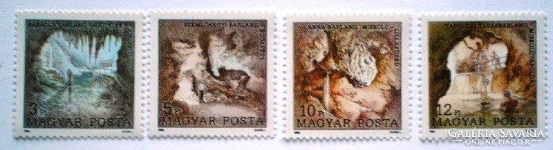 S3994-7 / 1989 Magyarország legszebb barlangjai bélyegsor postatiszta