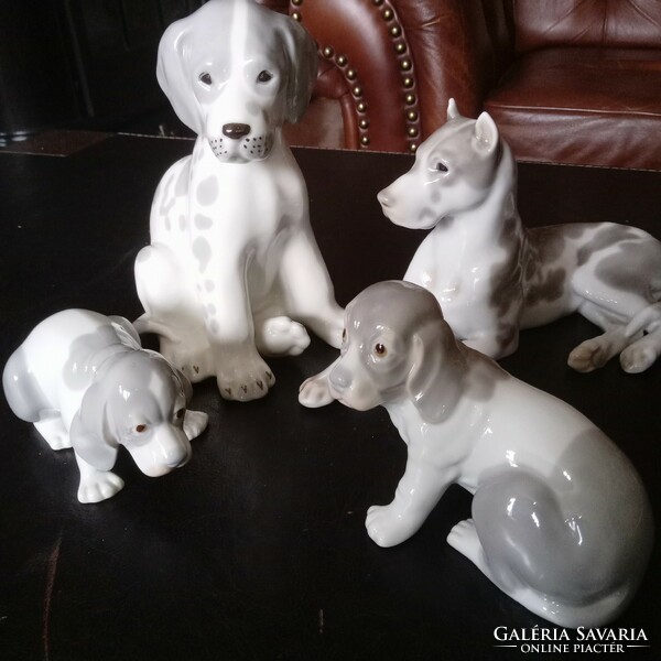 LOMONOSZOV   PORCELÁNOK -NÉMET-DÁN DOG CSALÁD!