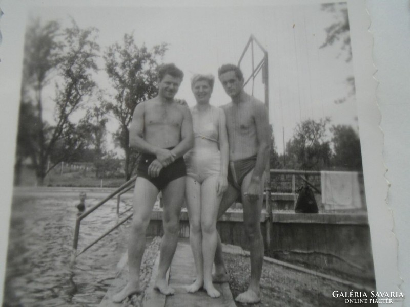 D201137 - old photos - Túrkeve beach 6 pcs. 1957