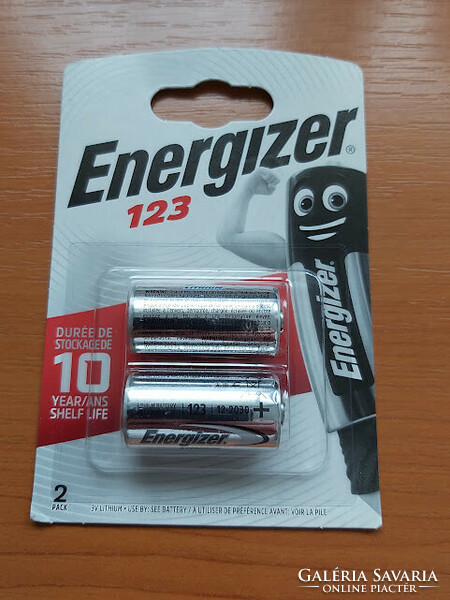 Energizer 123 lithium photo batteries 2 pcs / package