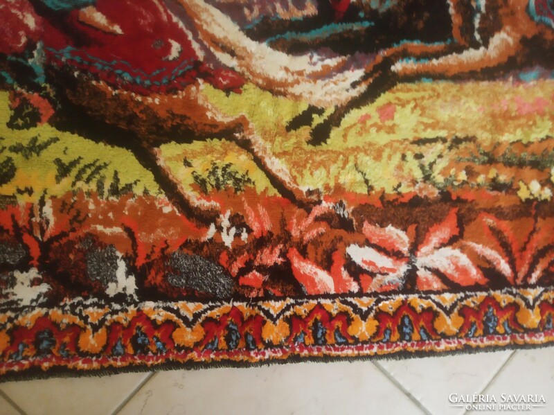 Antique moquette tapestry - escape from the seraglio