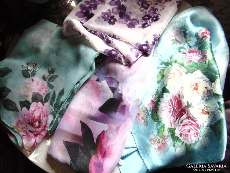 Dreamy pink scarf / 100% silk