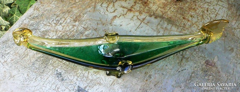 Murano glass gondola ashtray 30 cm