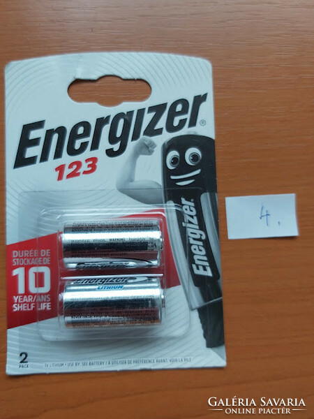Energizer 123 lithium photo batteries 2 pcs / package 4.