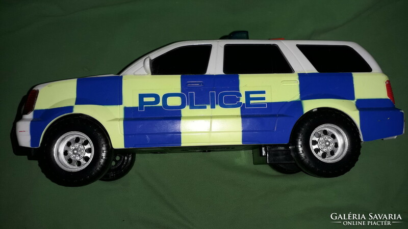 Quality toy state interactive lighting sound self-operating battery police car 25 cm as shown in the pictures