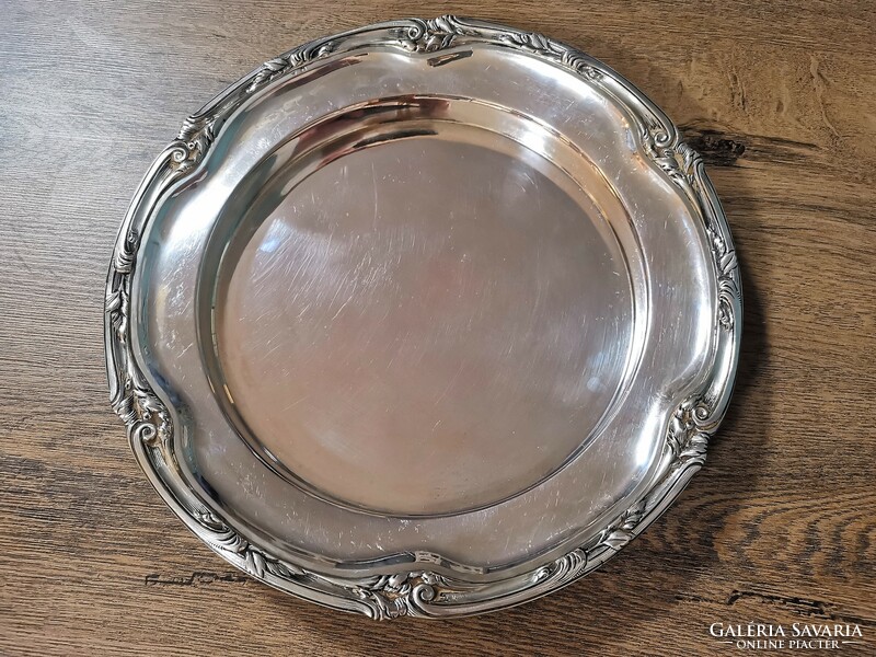 Old silver table serving bowl, 100+ years old