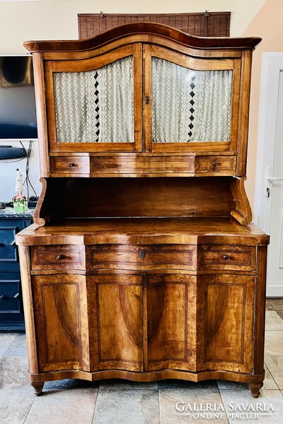 Late Biedermeier sideboard, chest of drawers, showcase