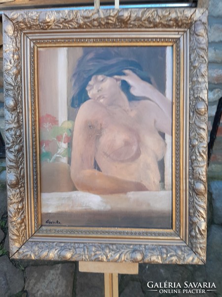 Nude painting by Ernő Csonka