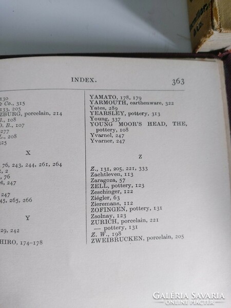 1914-es antik angol könyv gyűjtőknek -kerámia, porcelán jelzésekkel, Európa, Ázsia