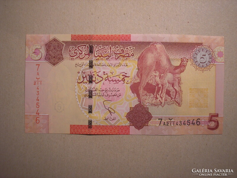 Libya-5 dinars 2011 unc