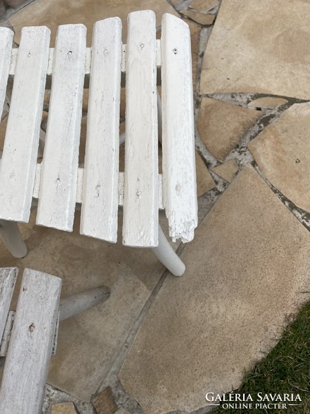 Fehér masszív gyermek fa kisszék szék gyerekszék emlék hagyaték nosztalgia faszék