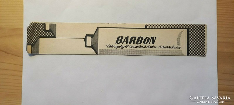 Retro bookmark barbon/amodent advertising