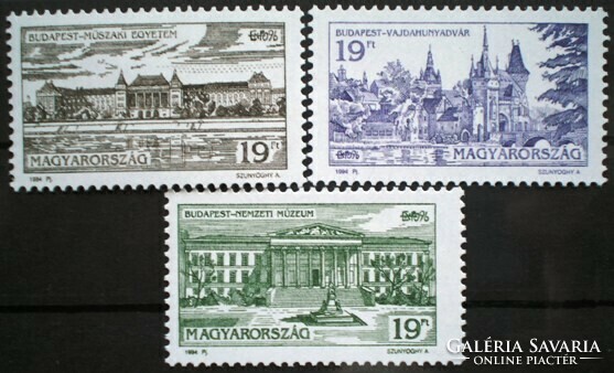 S4272-4 / 1994 Budapest Nevezetességei bélyegsor postatiszta
