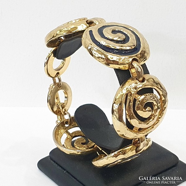 Leritz 18kt gold-plated marked bracelet