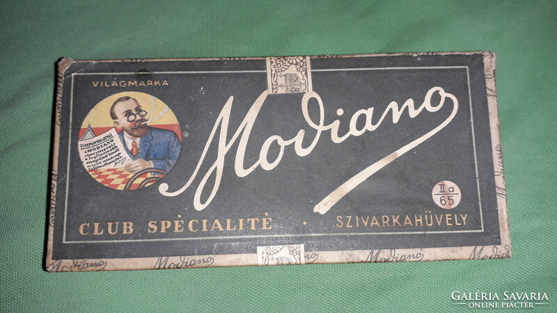 Antique 1930.Cc modiano club specialité paper cigar box Hungarian 15 x 7 x 4cm as shown in the pictures