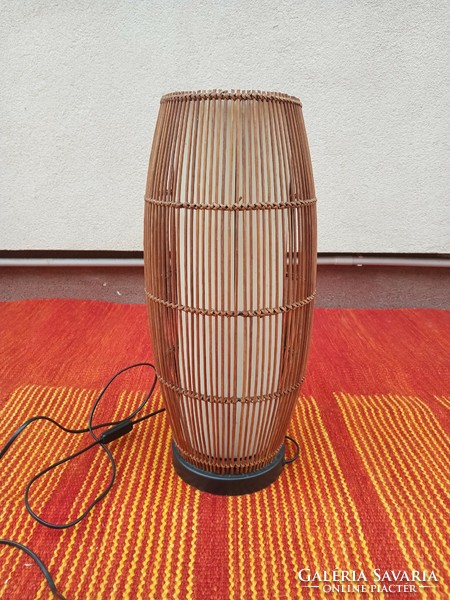 Rattan bamboo floor lamp. Negotiable.