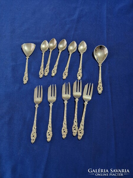 Silver-plated made in Holland 90 marked spoon and fork