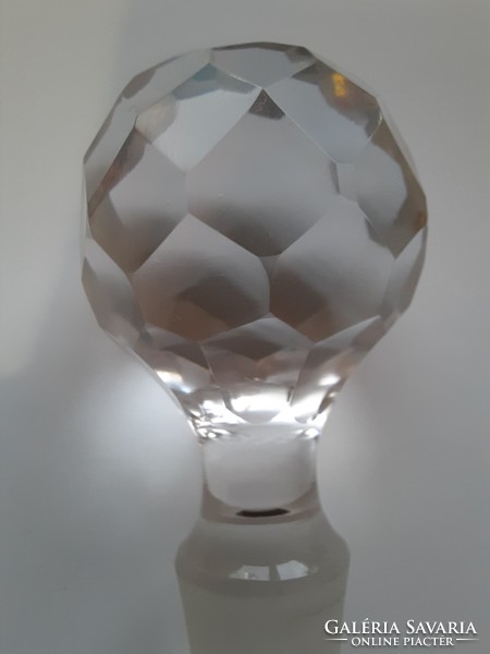 Beautiful polished crystal glass stopper, bottle stopper, 9 cm