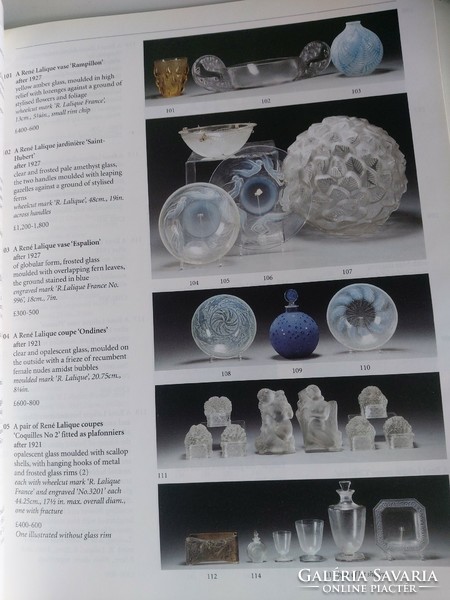 With beautiful objects (lalique, daum nancy, etc.) sotheby's applied arts catalog with auction prices