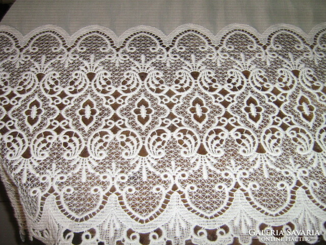 Beautiful vintage wide lace curtain