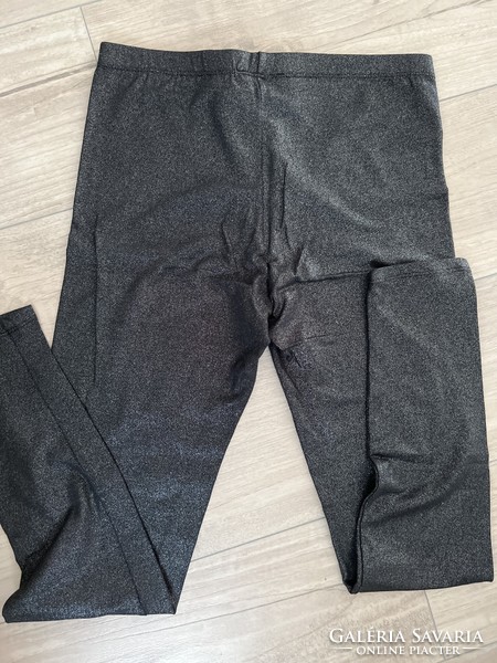 Terranova fekete- ezüst leggings M