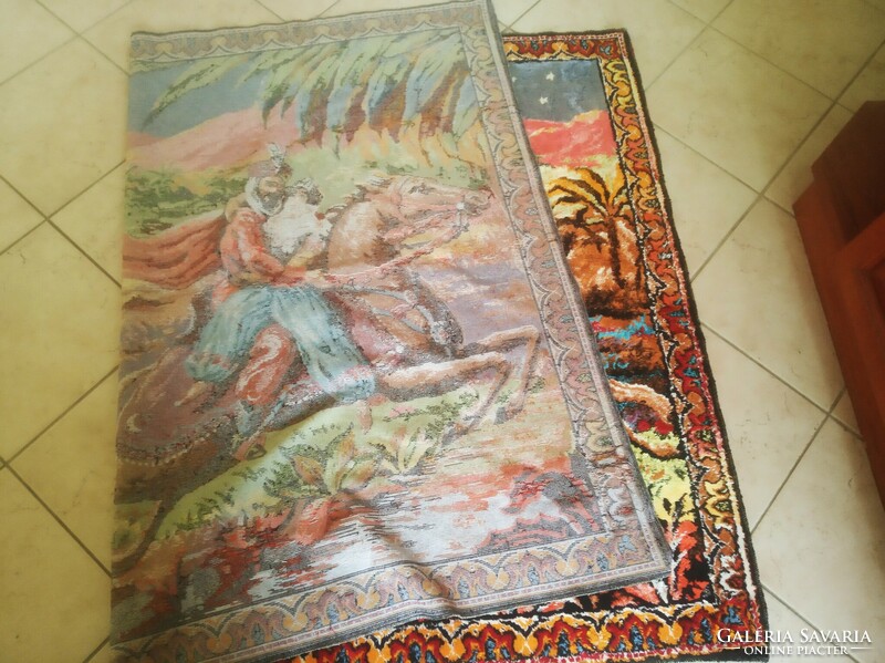 Antique moquette tapestry - escape from the seraglio
