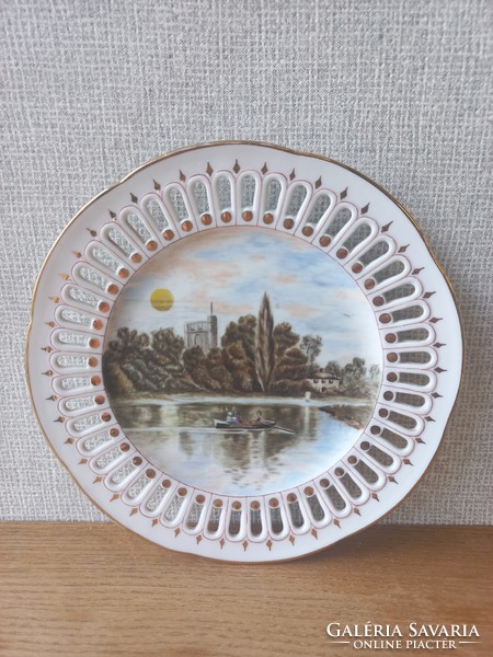 Hand-painted porcelain plate from 1892, pirkenhammer