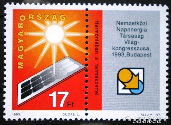 S4211 / 1993 Napenergia Társaság bélyeg postatiszta