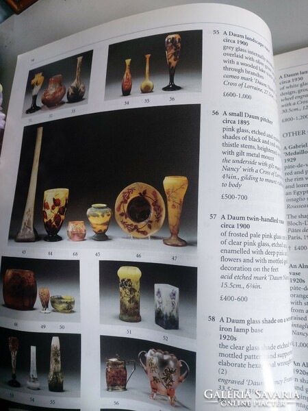 With beautiful objects (lalique, daum nancy, etc.) sotheby's applied arts catalog with auction prices