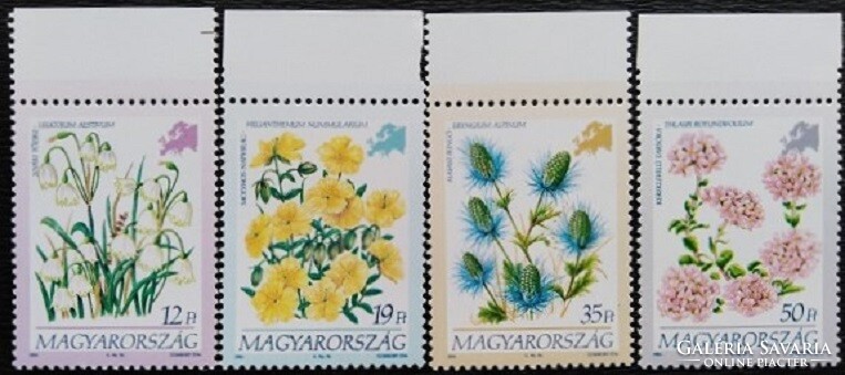 S4255-8sz / 1994 flowers of the continents v. - Stamp line of Europe postal clear curved edge