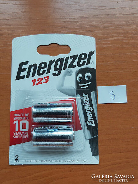 Energizer 123 lithium photo battery 2 pcs / package 3.