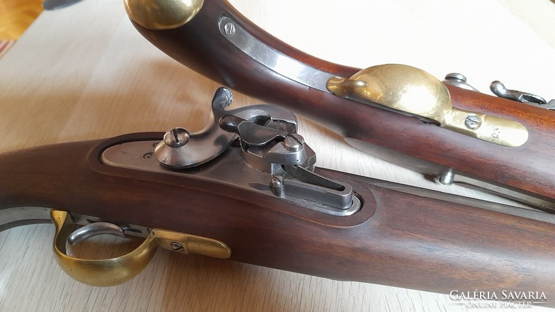 A pair of agustin 1844 m bolt-action cavalry pistols for sale