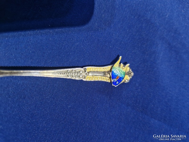 Sterling bmco enamel fish spoon