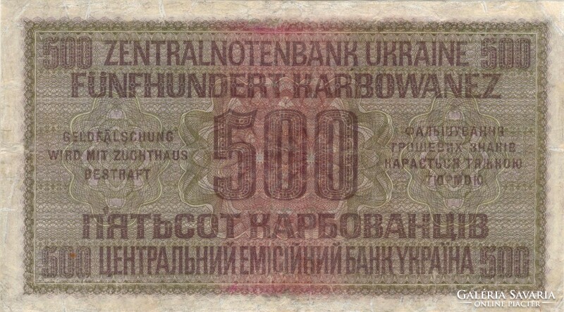 500 karvowanez 1942 Német megszállás Ukrajna 1. restaurált
