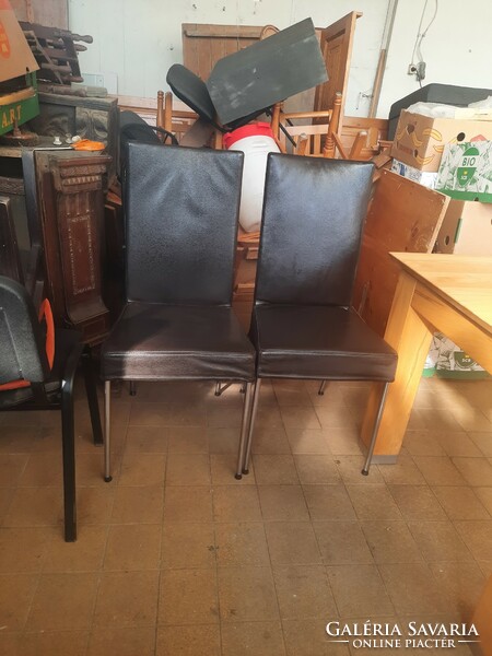 Design metal leather chairs